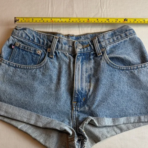 Ralph Lauren Polo Jeans Classic Blue Denim Rolled Hem Shorts Size 6 - Picture 9 of 10